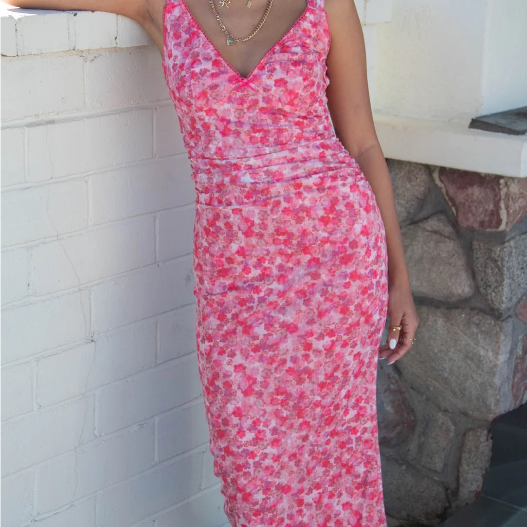 Nwt Nectar Clothing Sleeveless Stretch Lace Midi Dress — image 4 of 8